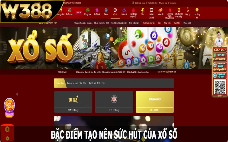 Đặc điểm tạo nên sức hút của xổ số