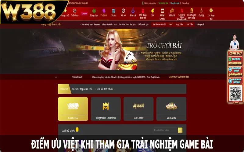 Điểm ưu việt khi tham gia trải nghiệm game bài