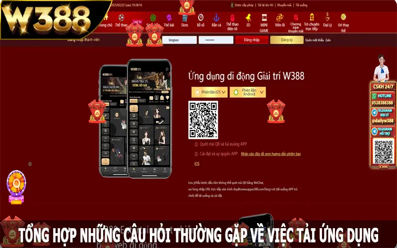 Tổng hợp những câu hỏi thường gặp về việc tải app cá cược W388