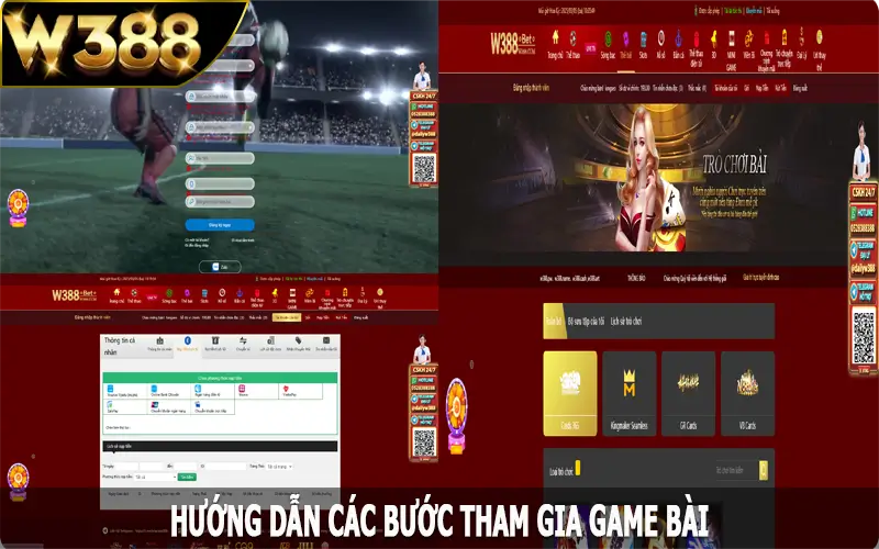 Hướng dẫn các bước tham gia game bài tại W388