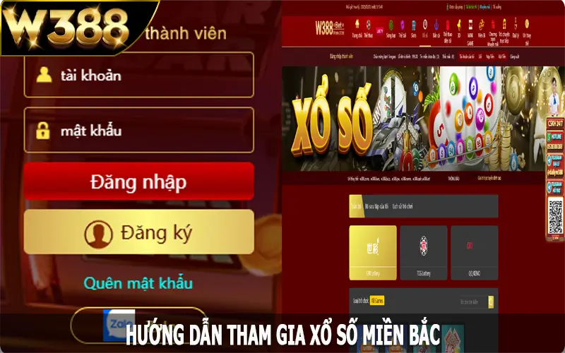 Hướng dẫn tham gia xổ số miền Bắc tại W388