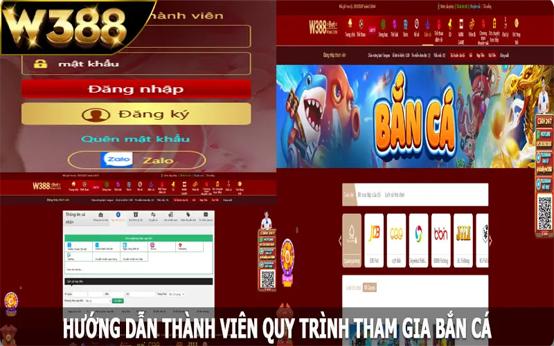 Hướng dẫn thành viên quy trình tham gia bắn cá