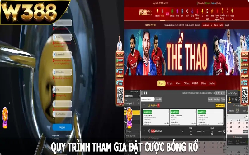 Quy trình tham gia đặt cược bóng rổ tại W388